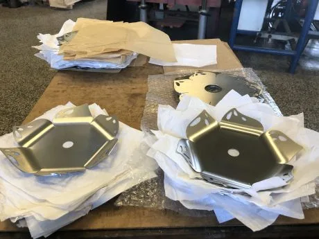 realizace - Ohýbání nerezových výpalků